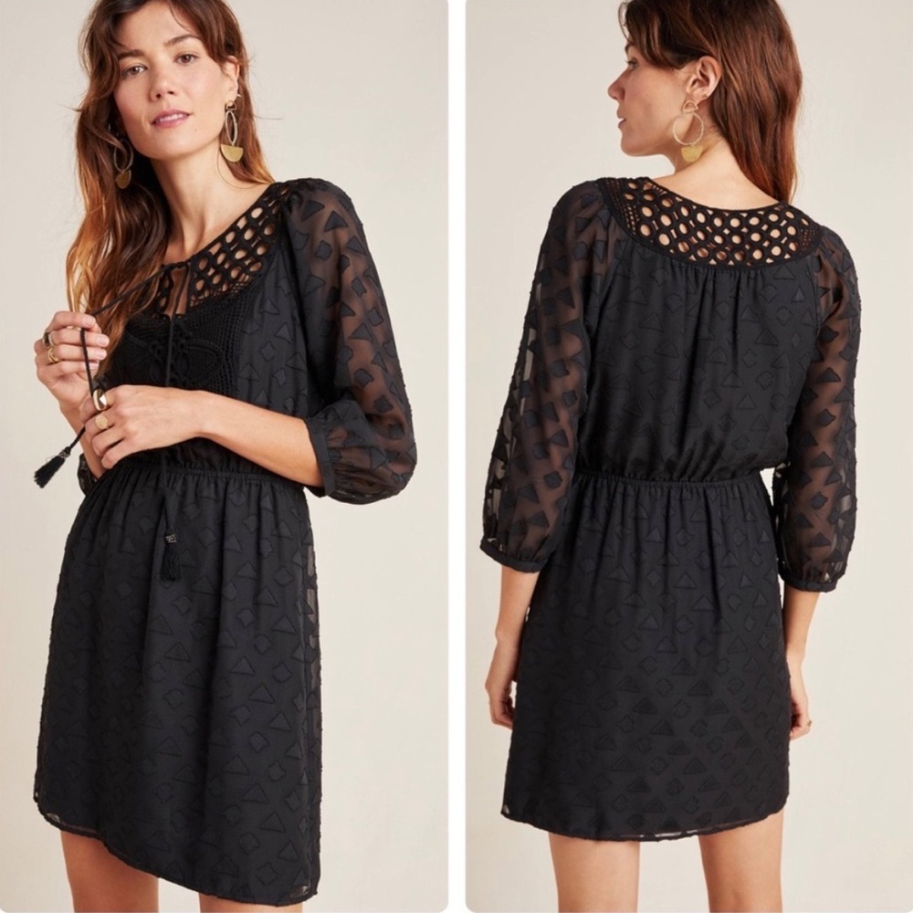 Anthropologie Daniel Rainn Heloise Lace Mini Dress
